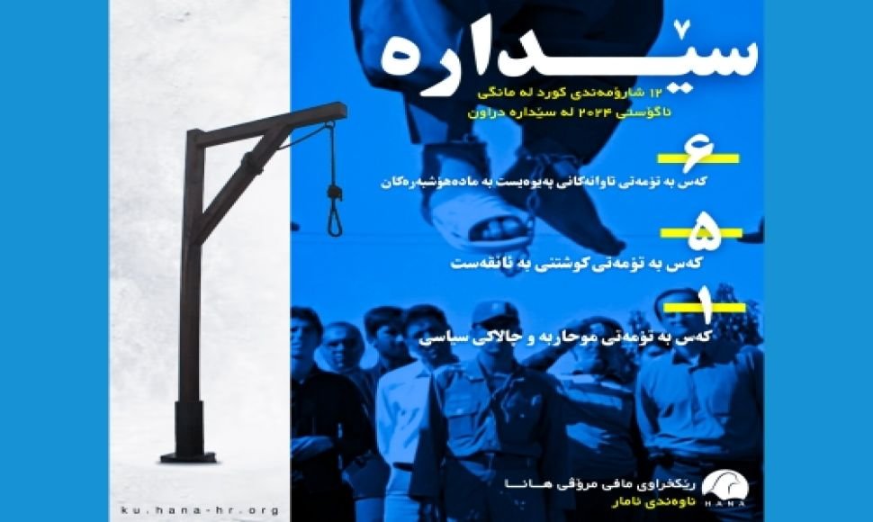 ١٢ شارۆمەندی کورد لە مانگی ئوتی ٢٠٢٤ لە سێدارە دراون