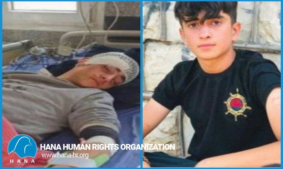 بریندار بوونی کۆڵبەرێکی مێرمنداڵ بە هۆی تەقەی هێزە نیزامییەکان