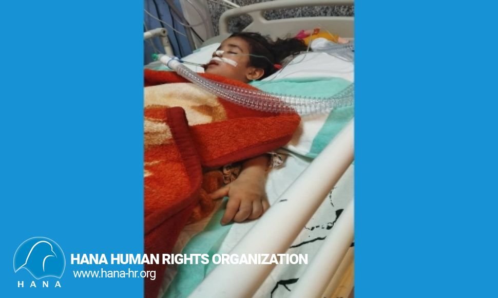 ئاوا منداڵێکی کچ تەمەن ٤ ساڵ بە هۆی لێدان و ئەشکەنجەدانی لە لایەن زڕدایکیەوە هێشتا لە کۆمادایە